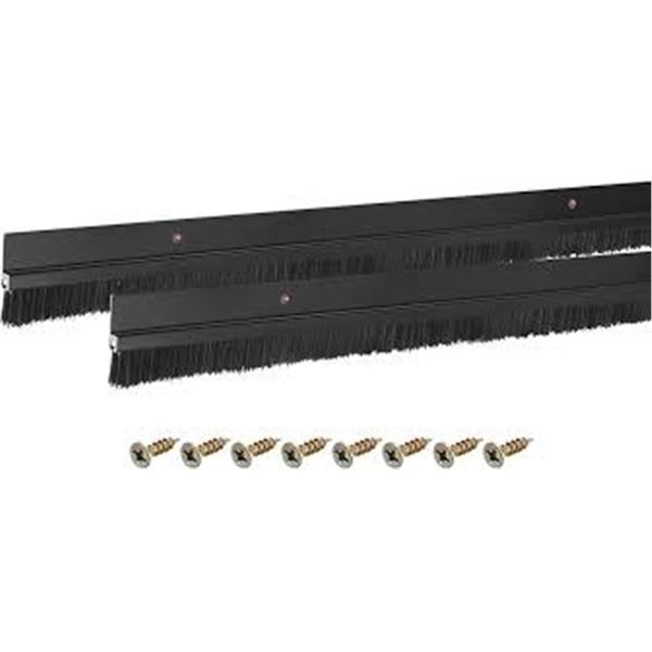 NEW 2PCS UXCELL DOOR BRUSH BOTTOM SWEEP H