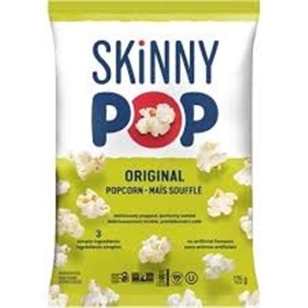 NEW W BOX 28 X 18G SKINNY POP ORIGINAL
