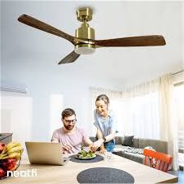 NEW NEATFI 52" LOW PROFILE CEILING FAN W LIGHTS