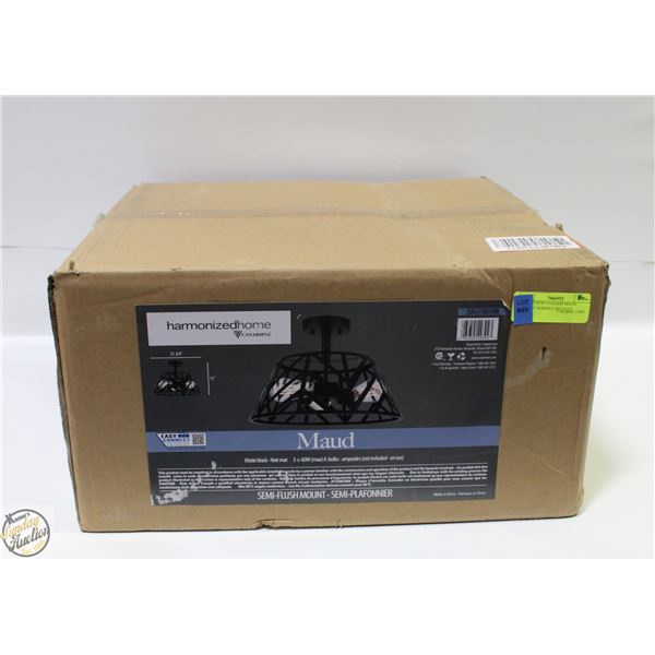 BRAND NEW CANARM MAUD 3-LIGHT SEMI-FLUSH LIGHT