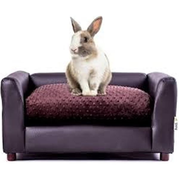 NEW KEET FLUFFY DELUXE SMALL PET SOFA CHOCO. BROWN