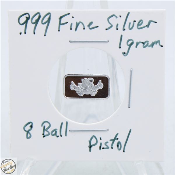 #3781- CANADIAN .999 FINE SILVER 1 GRAM