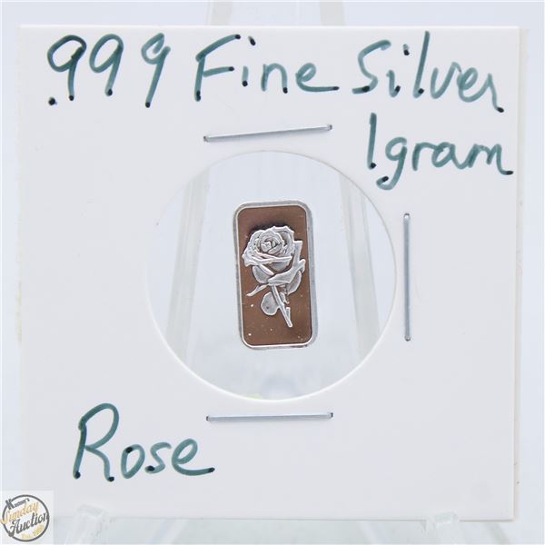 #3782-CANADIAN .999 FINE SILVER 1 GRAM