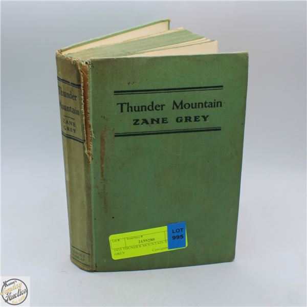 1935 THUNDER MOUNTAIN BY ZANE GREY