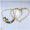 Image 1 : PAIR OF VINTAGE NECKLACES, ONE IS MOTHER OF PEARL