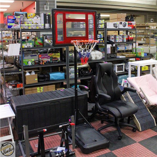 NEW ASSEMBLED PORTABLE BASKETBALL NET