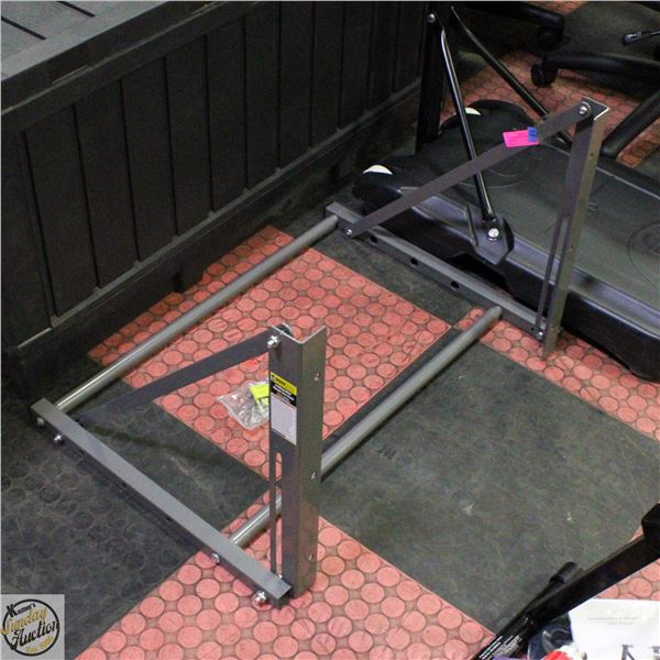 NEW ASSEMBLED WALL MOUNT TIRE RACK