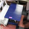 Image 1 : FOLDING BLUE END TABLE