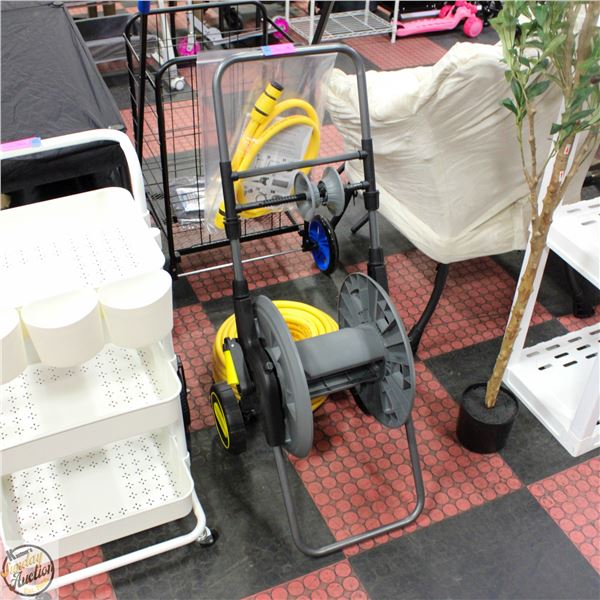 NEW ASSEMBLED HOSE REEL WITH HOSE