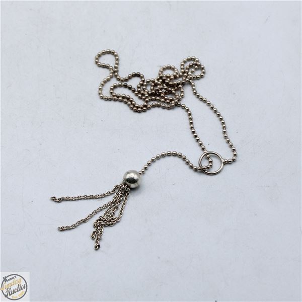 9.8G SILVER NECKLACE (CONFIRMED VIA ACID