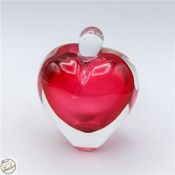 VINTAGE ZELLIQUE STUDIO RED HEART PERFUM BOTTLE