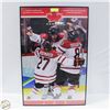 Image 1 : 2010 OLYMPICS CHAMPIONS CROSBY SCORES 34" X 23"