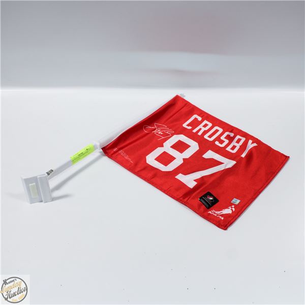 NEW 11" X 13" 2010 OLYMPIC FLAG SIDNEY CROSBY