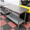 Image 1 : 4' X 2' X 3' HIGH COMMERCIAL S/S TABLE
