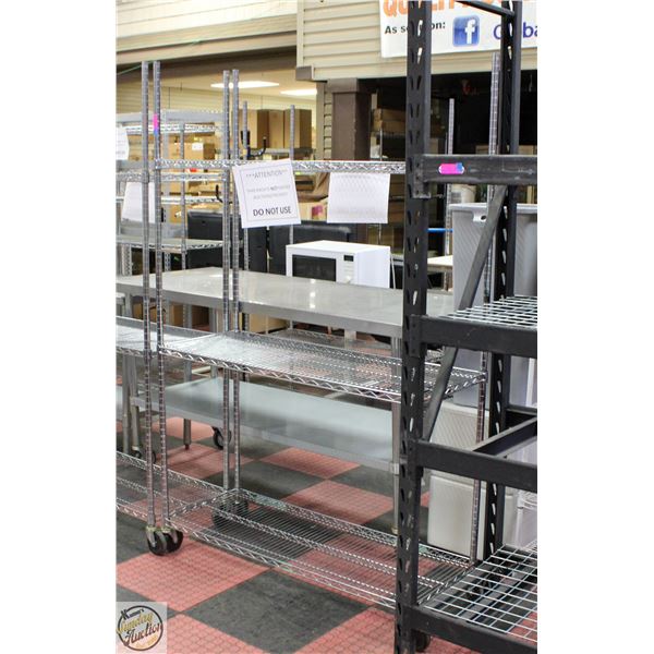 COMMERCIAL METRO RACK ON WHEELS