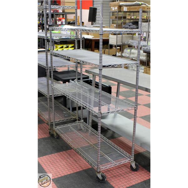 COMMERCIAL METRO RACK ON WHEELS