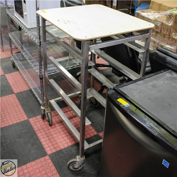 4 -  TIER BAKING SHEET RACK ON CASTERS