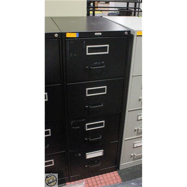METAL FILE CABINET 4 DRAWERS 26.5" X 15" X  52"