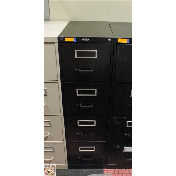 METAL FILE CABINET 4 DRAWERS 26.5" X 15" X  52"