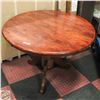 Image 1 : ROUND WOOD TABLE 40" X 30"