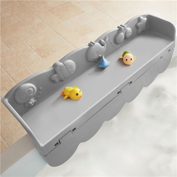BRAND NEW BATHTUB SPLASH GUARPLAY SHELF (GREY)