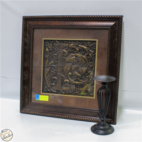 HOME DECOR WALL HANGING + CANDLE