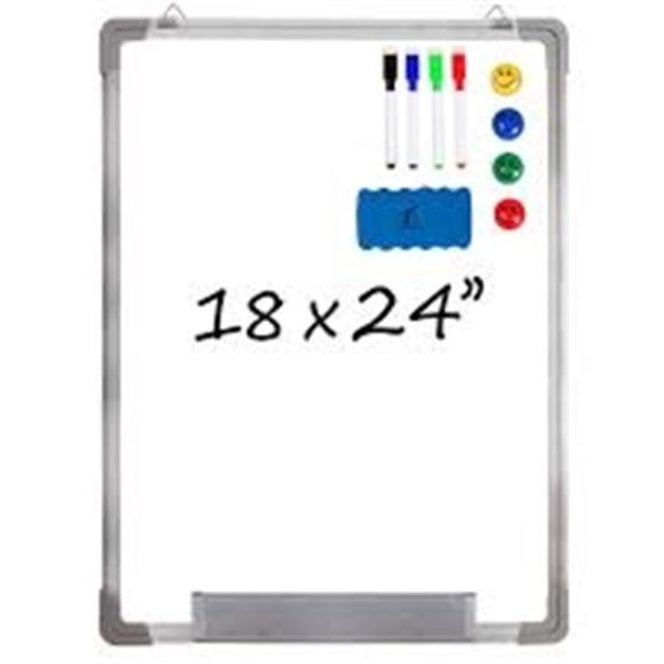 BRAND NEW MAGNETIC WHITE BOARD DRY ERASE 18 X 24"
