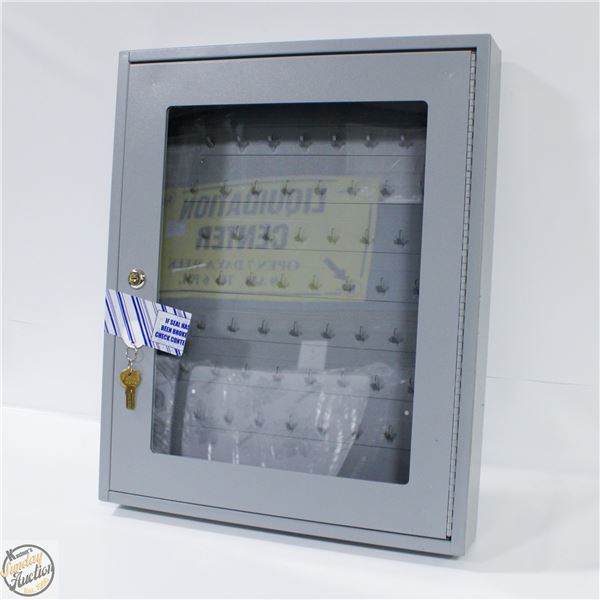 METAL WALL HANGING KEY BOX WITH CLEAR FRONT (WITH
