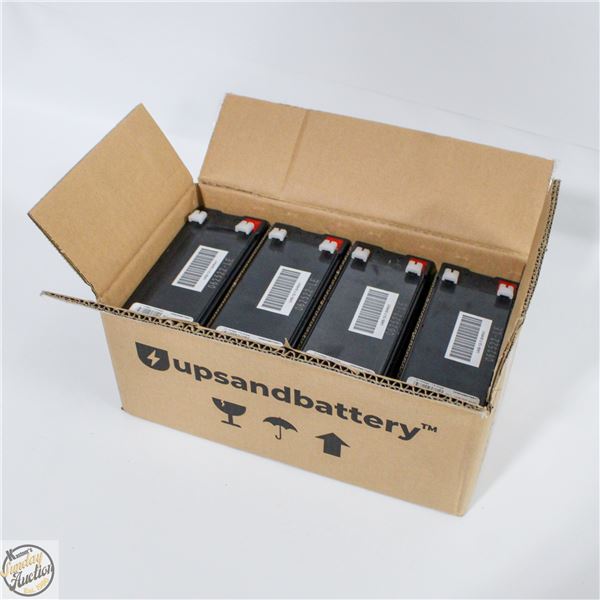 4PK OF UPSANDBATTERY 12V SEALED LEAD ACID HR