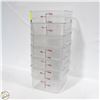 Image 1 : 6 CLEAR CAMBRO BRAND CONTAINERS
