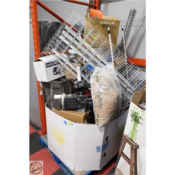 PALLET OF ASSORTED GROW EQUIPMENT/MISC