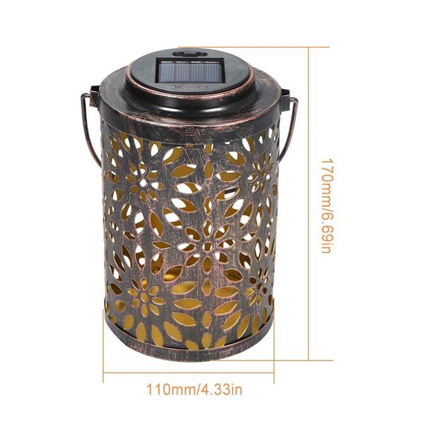 NEW KAVOLET OUTDOOR SOLAR LANTERN LIGHT LED
