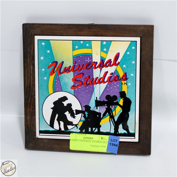 FRAMED UNIVERSAL STUDIOS ORIENT TILE