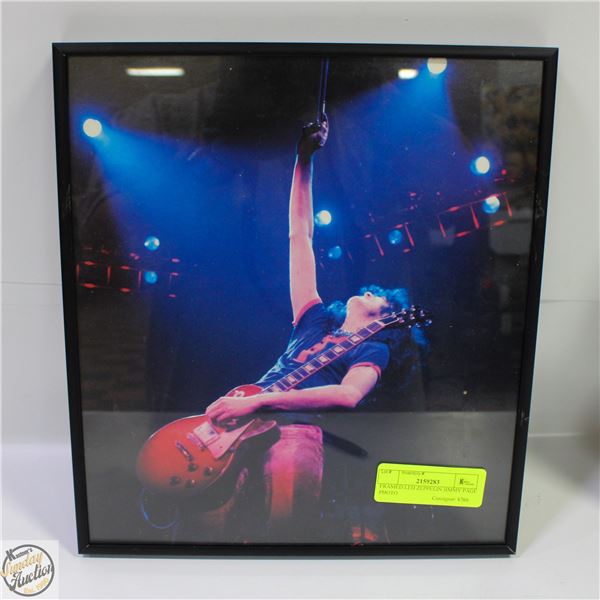 FRAMED LED ZEPPELIN JIMMY PAGE PHOTO