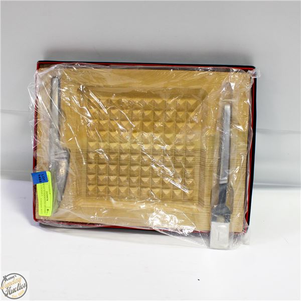 NEW MEAT TENDERIZING BOARD W/NEW UTENSILS