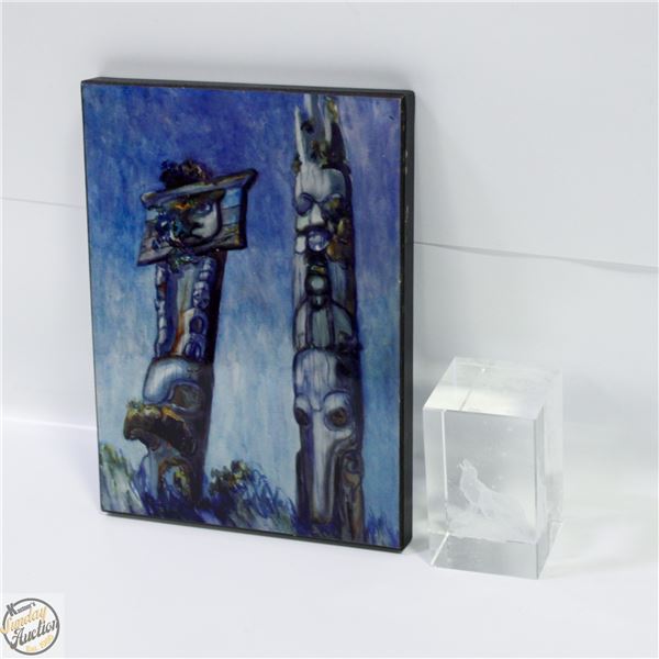 CRYSTAL WOLF MANTEL DECOR PIECE + HAIDA