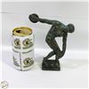 Image 1 : 2.6LBS SOLID BRONZE DISCOBOLUS MYRON