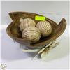Image 1 : DECORATIVE FLOWER STAND WITH 3 BALLS