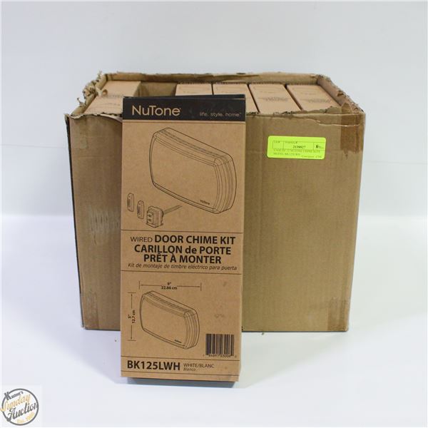 CASE OF 12 NUTONE CHIME KITS MODEL BK125LWH