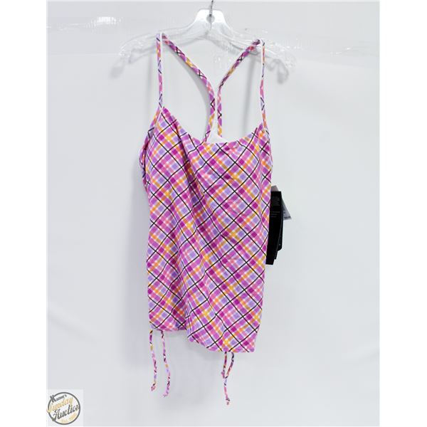 NEW TYR WOMEN'S PLAID TANKINI SIZE 14