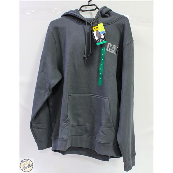 NEW CAT MEN'S GREY HOODIE SIZE XL