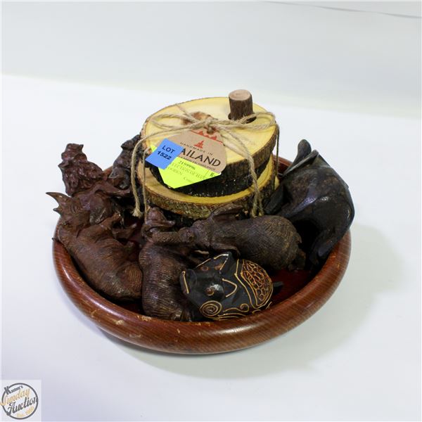 LARGE COLLECTION OF HAND CARVED WOODEN