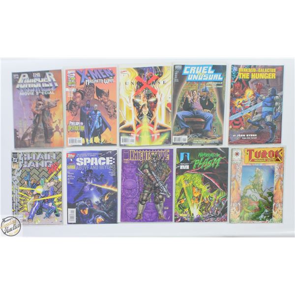 #1 ISSUE COMIC LOT, MARVEL, DC, INDY, 10 BOOKS