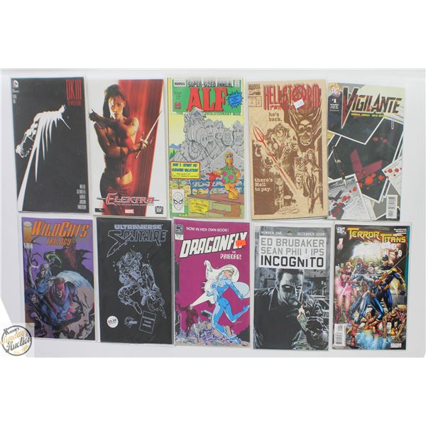 #1 ISSUE COMIC LOT, MARVEL, DC, INDY, 10 BOOKS