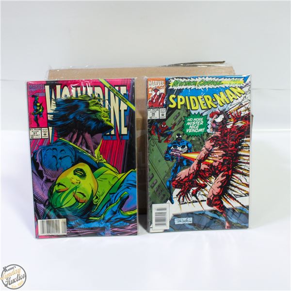 BOX OF 150 USED/MIXED LOT COMICS