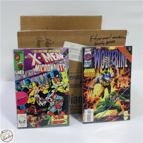 BOX OF 150 USED/MIXED LOT COMICS