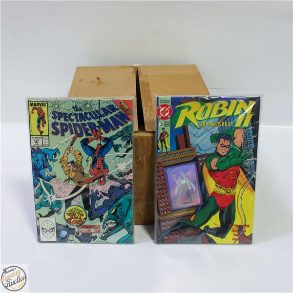 BOX OF 150 USED/MIXED LOT COMICS