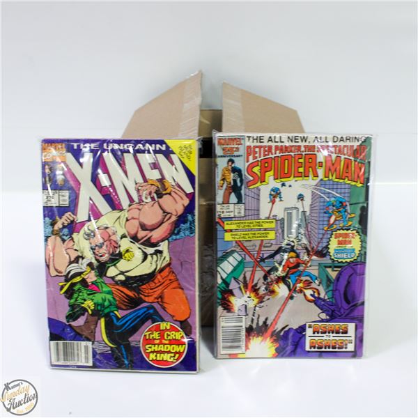 BOX OF 150 USED/MIXED LOT COMICS