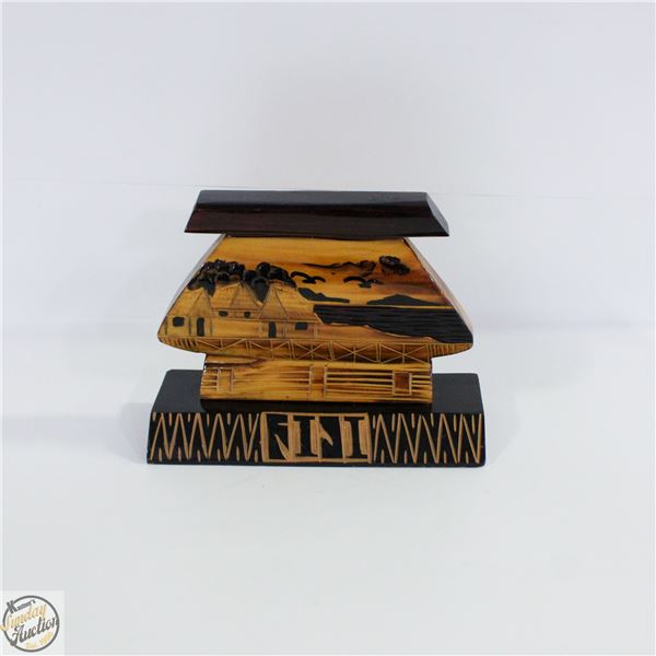 VINTAGE HANDCARVED FIJI FIGURINE