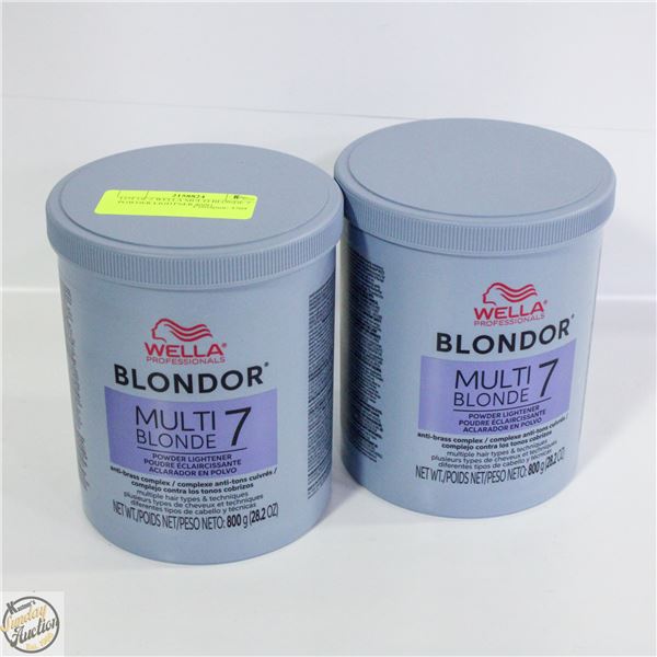 LOT OF 2 WELLA MULTI BLONDE 7 POWDER LIGHTNER 800G